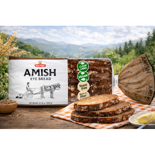 Amish Rye Bread – Yeast Free, 600 g