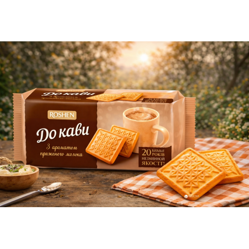 Biscuits for Coffee Baked Milk – Roshen, 185 g