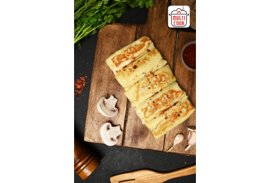 Chicken and mushroom crepes