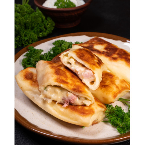 Ham and mozzarella Cheese Crepes – Savory Stuffed Pancakes
