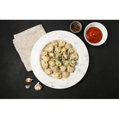 Pork pelmeni (meat dumplings)