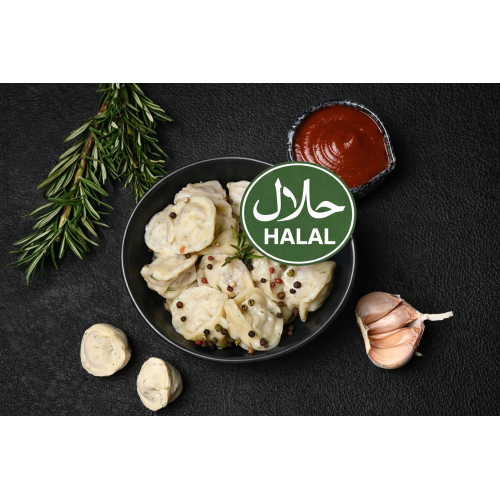 Halal Chicken Pelmeni (Colorful Dumplings)