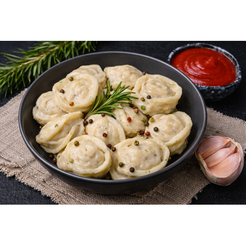 Chicken Pelmeni (Colorful Dumplings)