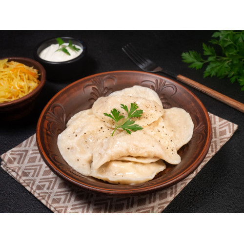 Cabbage Pierogy (Varenyky) – Dumplings with Sauerkraut & Fried Vegetables