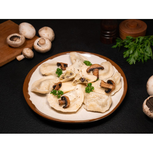 Potato and Mushroom Pierogy (Varenyky) 