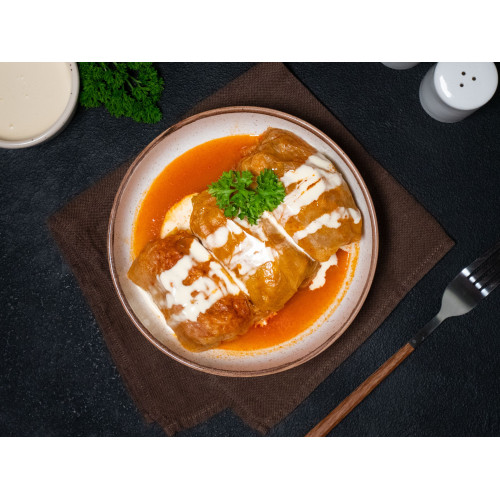 Veal and Beef Cabbage Rolls (Frozen Ready Meal)