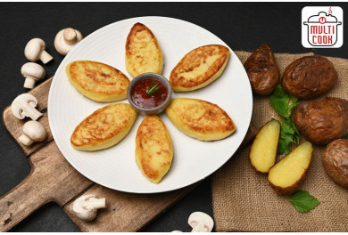 Potato zrazy with mushrooms